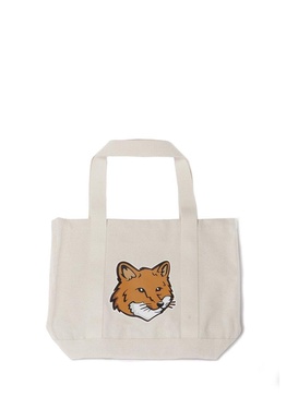 Maison Kitsuné Fox Head Printed Large Tote Bag