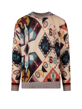 Etro Abstract Printed Crewneck Knitted Jumper