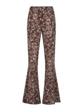 Acne Studios Abstract Printed Flared Hem Trousers