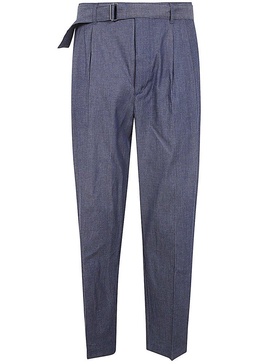 Belted Chambray Trouser - 401 Midnight / 30/32