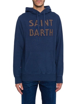 Mc2 Saint Barth Logo Embroidered Drawstring Hoodie