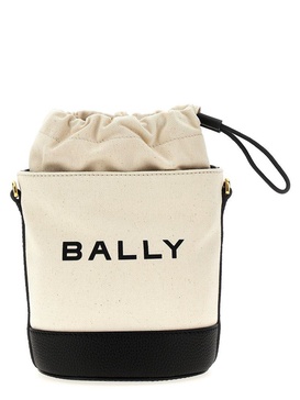 Bally Bar Mini 8 Hours Logo Printed Bucket Bag