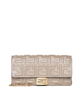 Fendi FF Motif Baguette Continental Chain-Linked Wallet