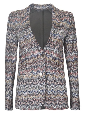 Missoni Zigzag Patterned Single-Breasted Blazer