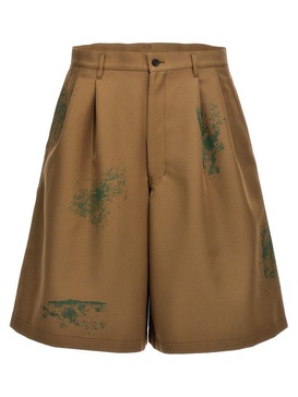 Like boys Paint-Effect Printed Bermuda Shorts