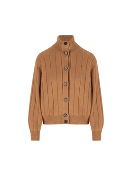 Loro Piana High Neck Buttoned Cardigan