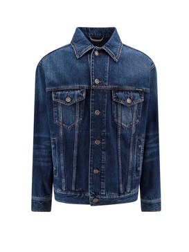 Dolce & Gabbana Logo Plaque Denim Jacket