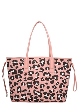 MCM Leopard Print Drawtring Tote Bag