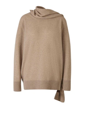 Stella McCartney Scarf Detailed Crewneck Knitted Jumper