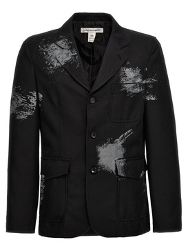 Comme des Garçons Shirt Printed Single-Breasted Blazer