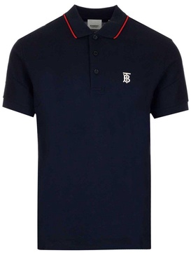 Icon Stripe Placket Cotton Piqué Polo Shirt