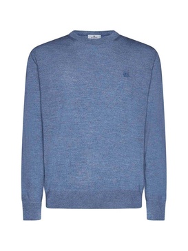 Etro Logo-Embroidered Crewneck Knitted Jumper