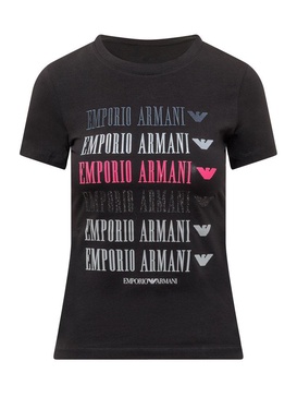 Emporio Armani Logo Printed Crewneck T-Shirt