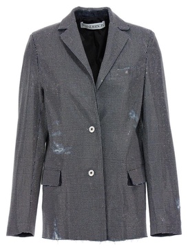 JW Anderson Embellished Distressed Blazer