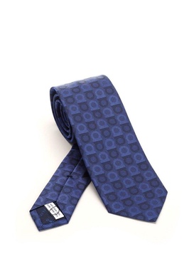 Ferragamo Gancini Logo Embroidered Tie