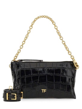 Tom Ford Embossed Chain-Linked Clutch Bag