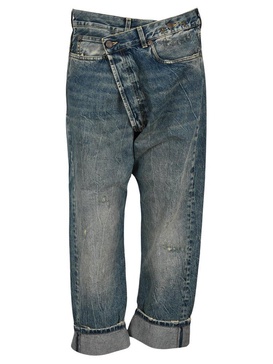 R13 Crossover Straight Leg Jeans