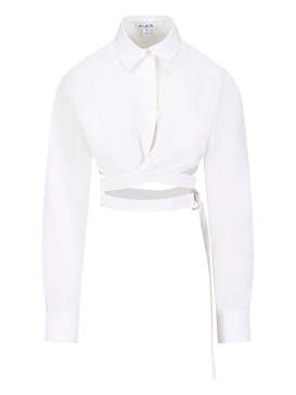 Alaïa Crossover Cropped Shirt