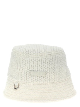 Jacquemus Le Bob Belo Cable Knit Bucket Hat