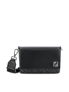 Fendi Logo Plaque Crossbody Bag