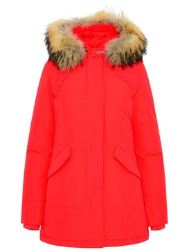 Woolrich Fur-Trimmed Hooded Padded Coat