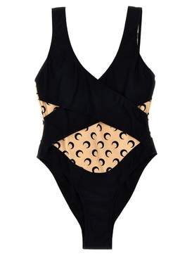 Marine Serre 'All Over Moon' One Piece Swimsuit