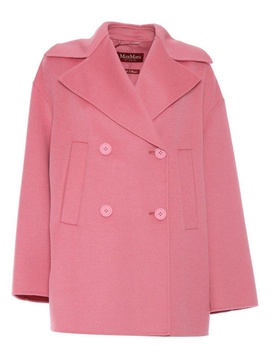 Max Mara Studio Double-Breasted Short Coat