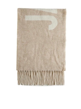 Jacquemus Logo Detailed Fringed Scarf