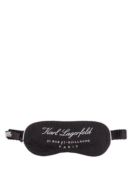 Karl Lagerfeld Logo Embroidered Sleep Mask