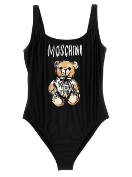 Moschino Teddy Bear Printed One-Piece Swimsuit