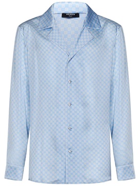 Balmain All-Over Monogram Sleeved Shirt