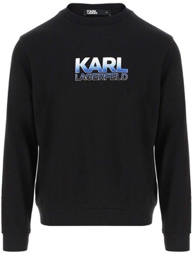 Karl Lagerfeld Logo Printed Crewneck Sweatshirt