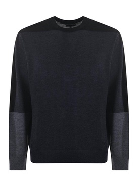 Emporio Armani Colour-Block Crewneck Jumper