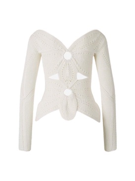 Cult Gaia Lule Cut-Out Detailed Knitted Jumper