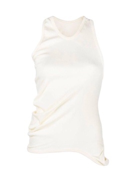 Low Classic Asymmetric Ruched Tank Top