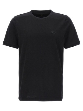 Fendi O’Lock Embroidered Crewneck T-Shirt