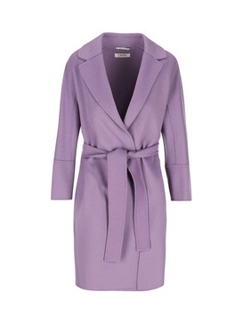 'S Max Mara Belted Long-Sleeved Coat