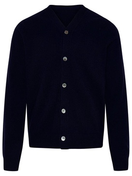 Comme des Garçons Shirt V-Neck Long-Sleeved Cardigan