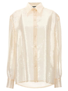 Alberta Ferretti Sequin Embellished Long-Sleeved Shirt