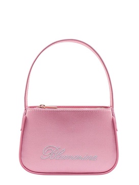 Blumarine Logo Rhinestone Embellished Shoulder bag