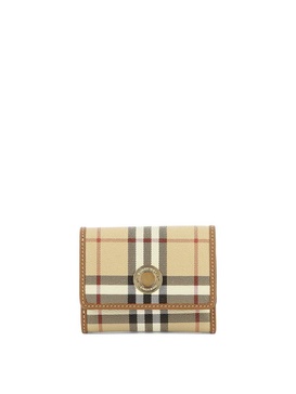 Burberry Check Printed Folded Wallet