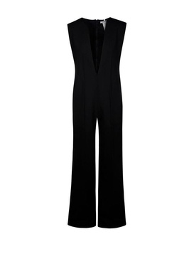 Sportmax V-Neck Sleeveless Jumpsuit