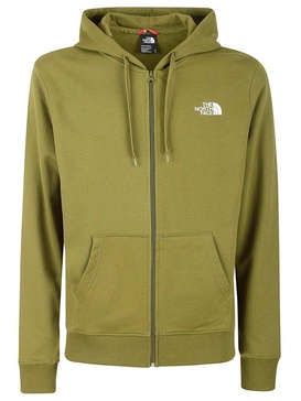 The North Face Logo Printed Zip-Up Hoodie