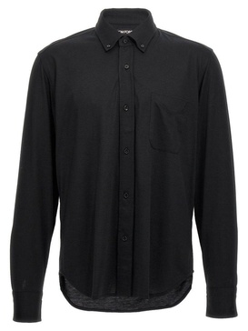 Cotton Silk Shirt Shirt, Blouse Black