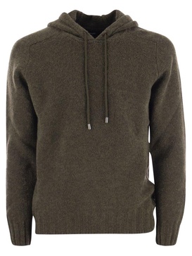 Tagliatore Drawstring Knitted Hoodie