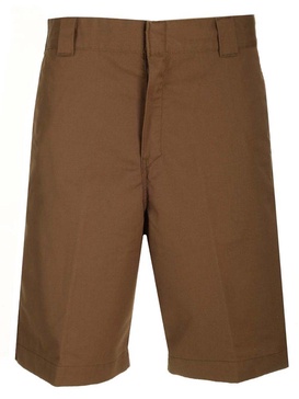 Brown Bermuda Shorts In Cotton Blend