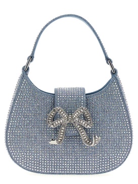 Self-Portrait Bow Embellished Top Handle Bag