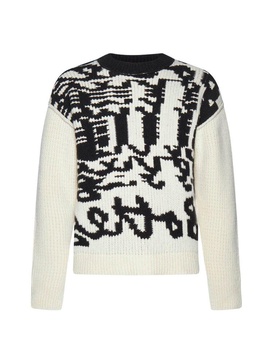 Bottega Veneta Abstract Printed Crewneck Jumper