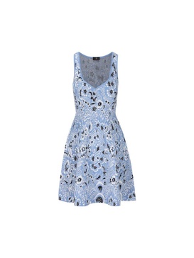 Etro Paisley-Jacquard Sleeveless Mini Dress