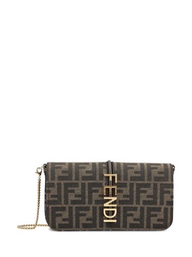 Fendi Fendigraphy FF Jacquard Chain-Linked Wallet